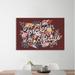 The Holiday Aisle® "Love Letters II" Gallery Wrapped Canvas By Laura Marshall Canvas in Blue/Gray/Red | 32 H x 48 W x 1.5 D in | Wayfair