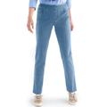 Appleseeds Women's DreamFlex Easy Pull-On Tapered Jeans - Blue - 18P - Petite