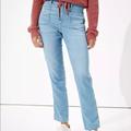 American Eagle Outfitters Jeans | American Eagle Outffiters Jeans 90s Soft Mom Jeans Hemp Denim Straight | Color: Red/Tan | Size: 4