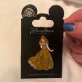 Disney Accessories | Beauty & The Beast Belle Disney Pin Glitter | Color: Gold | Size: Os