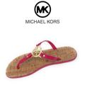 Michael Kors Shoes | Michael Kors Cork Slippers | Color: Gold/Pink | Size: 7