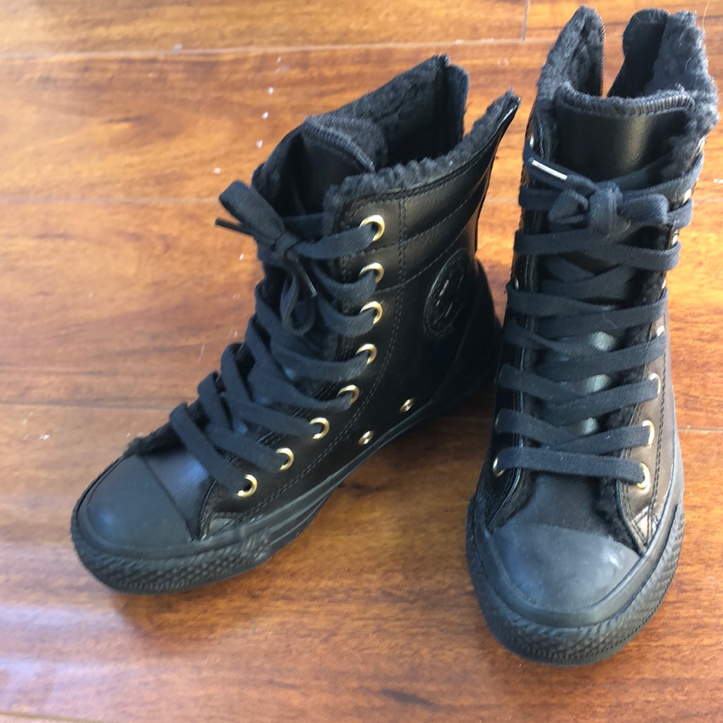 Converse Shoes | Converse Us Kids 13 Winter Boots. Good As New Condition. Never Been Worn Outside | Color: Black | Size: 13