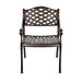 Canora Grey Patio Dining Armchair in Brown | 32.5 H x 21.7 W x 24.4 D in | Wayfair A05BF87D8C8D4E48A334CDEB0090D8D6