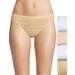 Hanes Women's Ultimate Comfort Flex Fit Bikini 4-Pack (Size 9) White/Buff/Soft Taupe, Polyester,Spandex