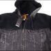 Levi's Jackets & Coats | Levi’s Premium Faux Sherpa Sleeves Hybrid Denim Trucker Jacket W Hood Nwt | Color: Black/Gray | Size: Various