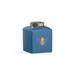 Chelsea House Bee Gracious Jar by Shayla Copas Ceramic in Blue/Yellow | 9.5 H x 7 W x 7 D in | Wayfair 384909