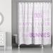 The Holiday Aisle® Easter Day Words Shower Curtain Polyester in Blue/Gray | 74 H x 71 W in | Wayfair 4F77EA22ABC94FF18CD57E65E934D437