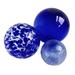 Orren Ellis 3 Piece Wall Décor Set Glass in Blue | 6 H x 6 W x 6 D in | Wayfair 29BC5A13D43948839AFC3CF89B9A60B7