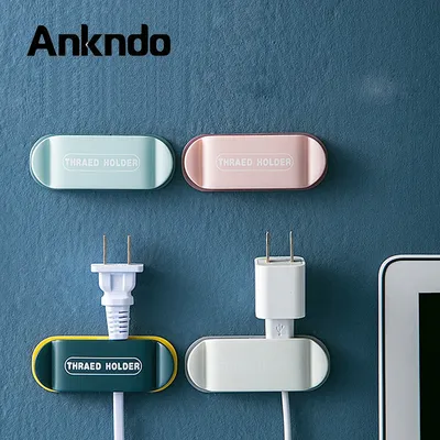 ANKNDO – porte-câble mural avec Clips organisateur de câbles multi-usages gestion de fils