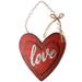 14" Wood Valentine Heart Wall Piece by National Tree Company - 14 in