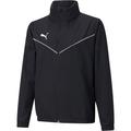 PUMA Kinder Fanjacke teamRISE All Weather Jkt J, Größe 128 in Schwarz