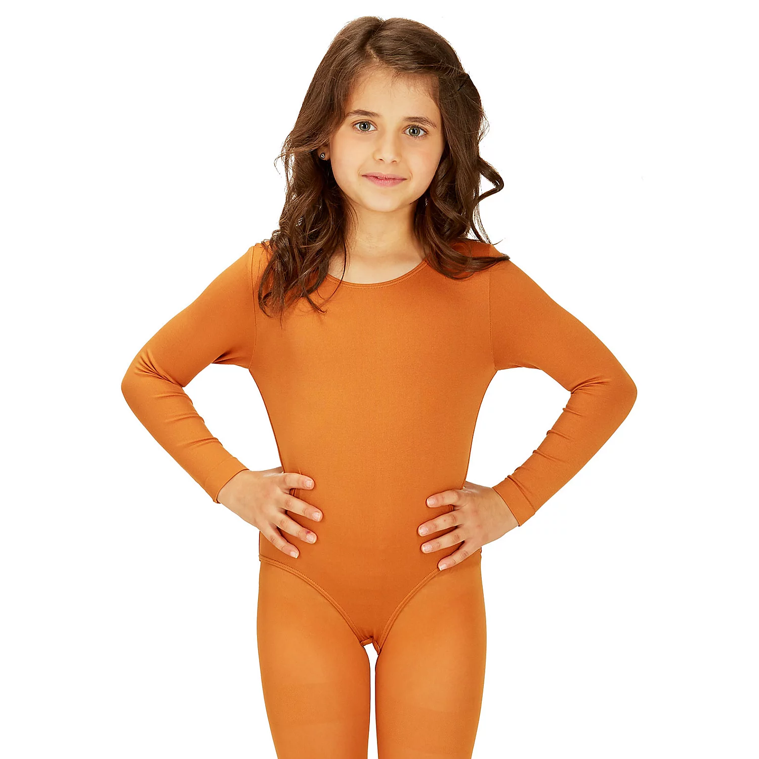 Kinder-Langarmbody, hellbraun Image