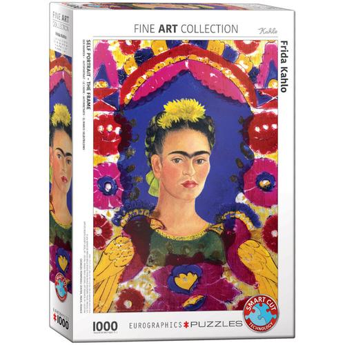 Selbstbildnis - der Rahmen von Frida Kahlo (Puzzle)
