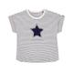 bellybutton - T-Shirt Tiny Giraffe Gestreift In Offwhite, Gr.74