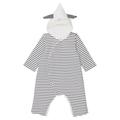 Petit Bateau - Overall Taiseur Gefüttert In Marshmallow/Smoking, Gr.62/68