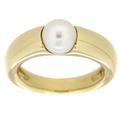 Orolino Ring 585/- Gold Akoya Zuchtperle Weiß Glänzend (Größe: 052 (16,6))