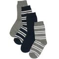 ewers - Socken Ringel & Uni 4Er-Pack In Grau/Navy, Gr.23-26