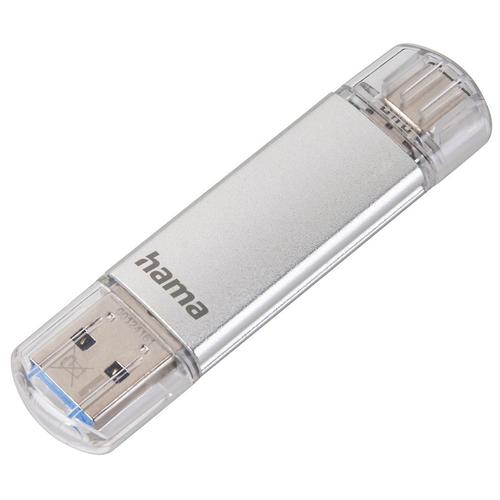 "Hama USB-Stick ""C-Laeta"", Type-C USB 3.1/USB 3.0, 16GB, 40 MB/s, Silber"