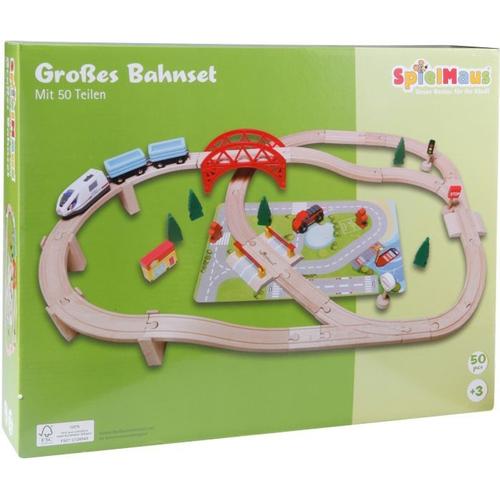 Beeboo Eisenbahn-Spielset 50-teilig