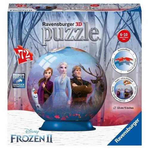 Ravensburger 3D Puzzle 11142 - Puzzle-Ball Disney Frozen 2 - 72 Teile - Puzzle-Ball für Fans von Anna und Elsa ab 6 Jahr