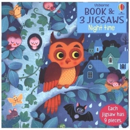 Night Time (Kinderpuzzle), w. Picture book