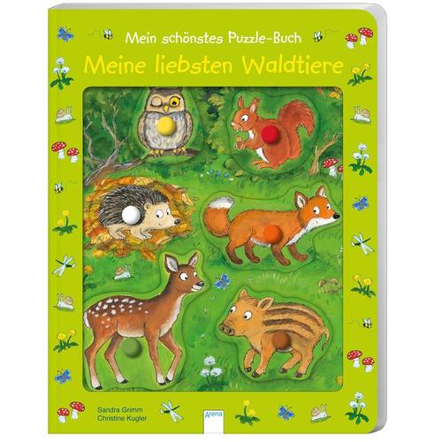 Mein Schönstes Puzzle-Buch - Meine Liebsten Waldtiere - Sandra Grimm, Pappband