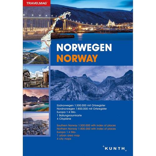 Reiseatlas Norwegen - Reiseatlas Norwegen 1:300.000, Kartoniert (TB)