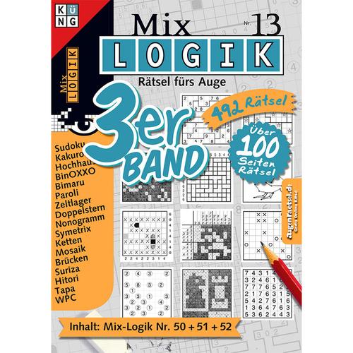 Mix Logik 3er-Band - Conceptis Puzzles, Kartoniert (TB)