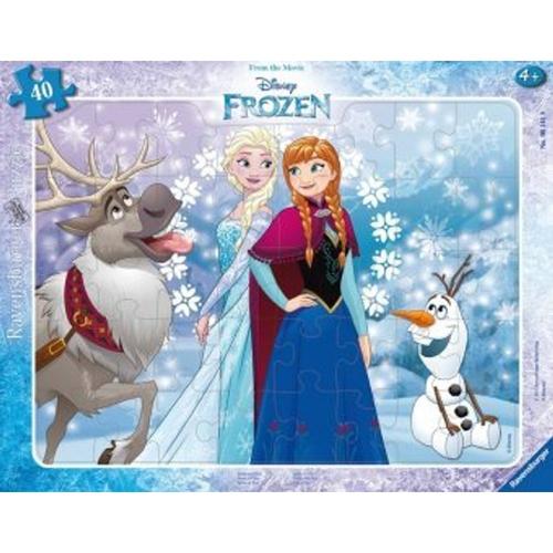 Rahmenpuzzle Disney Frozen - Anna und Elsa 40-teilig