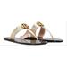 Gucci Shoes | Gucci Silver Marmont Leather With Double G Sandals Size Eu:36 | Color: Black/Gold | Size: 36eu
