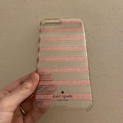 Kate Spade Cell Phones & Accessories | Kate Spade Iphone 7 Plus / Iphone 6 Plus Pink Glitter Stripes Case | Color: Pink | Size: Iphone 7 Plus / Iphone 6 Plus