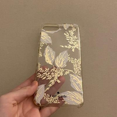 Kate Spade Cell Phones & Accessories | Kate Spade Iphone 7 Plus / Iphone 6 Plus White Gold Flower Case | Color: Gold/White | Size: Iphone 7 Plus / Iphone 6 Plus