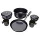 Vango Non Stick Family Cook Set with Cups - Black