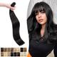 16inch Pre Bonded Stick Tip Human Hair Extensions 1g #1B Natural Black 50 Strands Real Remy Keratin I Tip Hair Extension Straight