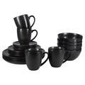 BIA Cordon Bleu Serene Dinnerware Set Ceramic/Earthenware/Stoneware in Black | Wayfair 100573S1SIOC