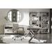 Bernhardt Polk Desk w/ Built in Outlets Wood/Metal in Brown/Gray/Green | 30 H x 66 W x 32 D in | Wayfair D12510
