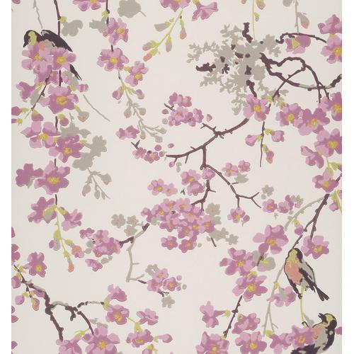 Little Greene 'Massingberd Blossom - Mineral' - Pink Wallpaper