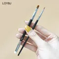 LOYBJ-Pinceau à double tête pour eye-liner accessoire de maquillage à poils doux outil cosmétique