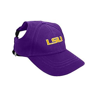 Littlearth NCAA Dog & Cat Baseball Hat, LSU Tigers, Small