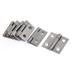 Cabinet Furniture Hardware Folding Door Hinges Silver Gray 1" Long 6pcs - Silver Gray