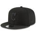 Men's New Era Black/Black Cleveland Guardians 9FIFTY Snapback Adjustable Hat