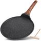 ESLITE LIFE Crepe Pan Pancake Dosa Tawa Pan Nonstick Flat Griddle Frying Skillet Pan for Omelette, Tortillas, Induction Compatible, 11 Inch