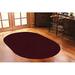 Red 48 x 0.5 in Area Rug - Latitude Run® Saturn Collection Solid Color Indoor Amice Area Rugs Burgundy - 48"X96" Half Round | Wayfair