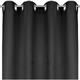 Bestlivings - Blickdichte Schwarze Gardine mit Ösen in 140x245 cm ( BxL ), in vielen Größen und