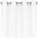 Bestlivings - Blickdichte Weiße Gardine mit Ösen in 140x175 cm ( BxL ), in vielen Größen und Farben
