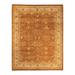 Overton Hand Knotted Wool Vintage Inspired Traditional Mogul Orange Area Rug - 8' 1" x 10' 4"