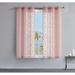Juicy Couture Ethel Leopard Embellished Sheer Grommet Window Curtain Panel Pair