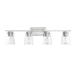 Savoy House Calhoun 4-Light Bathroom Vanity Light with Clear Glass (32" W x 9" H)