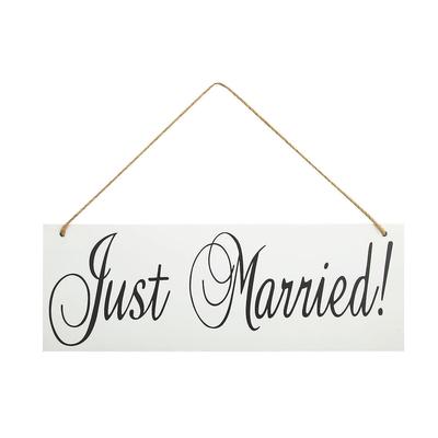 Just Married Sign, Home Decor, 1 Piece