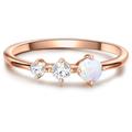 Glanzstücke München - Ring Sterling Silber Zirkonia in Roségold Ringe Damen